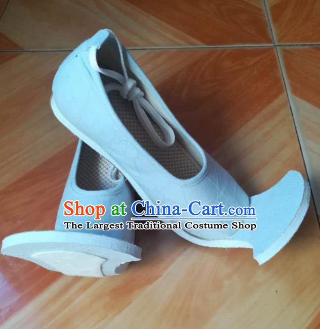 Asian Chinese Traditional Shoes Ancient Han Dynasty Blue Shoes Princess Hanfu Shoes for Women