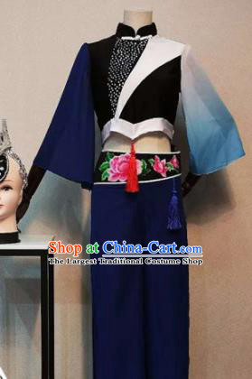 Asian Chinese Traditional Folk Dance Costume National Dance Clothing for Women