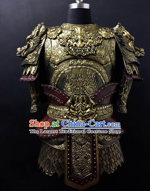 Chinese Han Dynasty Drama Warrior Costume Ancient General Body Armor Complete Set