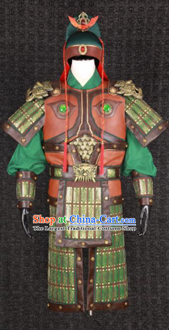 Chinese Song Dynasty Drama Warrior Costume Ancient General Body Armor Complete Set