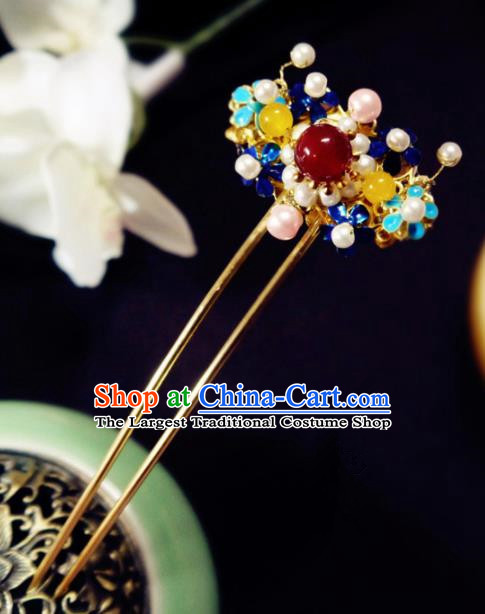 Chinese Ancient Hair Accessories Classical Hair Clip Traditional Palace Hanfu Hairpins for Women