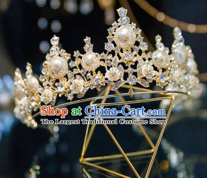 Handmade Wedding Bride Hair Accessories Baroque Princess Luxury Royal Crown for Women