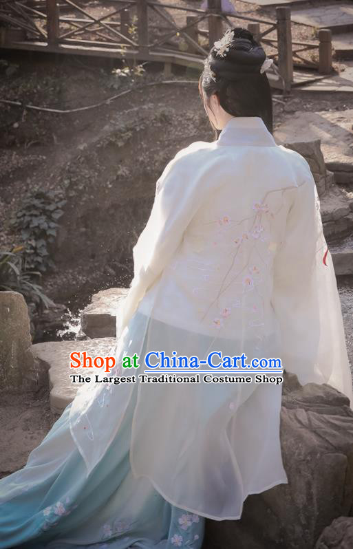 Traditional Chinese Ming Dynasty Princess Replica Costumes Ancient Palace Lady Embroidered Hanfu Dress for Women