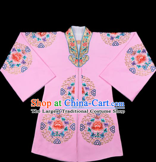 Professional Chinese Traditional Beijing Opera Costume Peking Opera Aristocratic Lady Pink Cloak for Adults