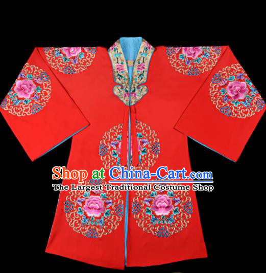 Professional Chinese Traditional Beijing Opera Costume Peking Opera Aristocratic Lady Red Cloak for Adults