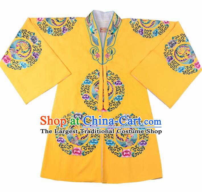 Professional Chinese Traditional Beijing Opera Costume Peking Opera Aristocratic Lady Yellow Cloak for Adults