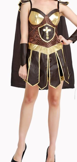 Traditional Roman Costume Ancient Rome Female Warrior Dress for Women