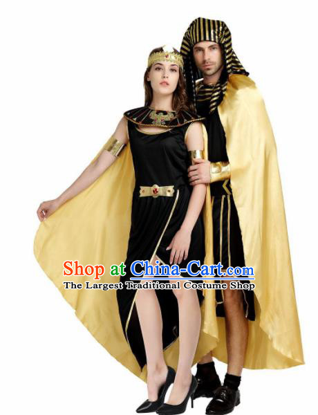 Traditional Egypt Stage Performance Costume Ancient Egypt Queen and King Clothing