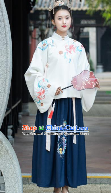 Chinese Ancient Nobility Lady Hanfu Dress Traditional Ming Dynasty Replica Costume for Women