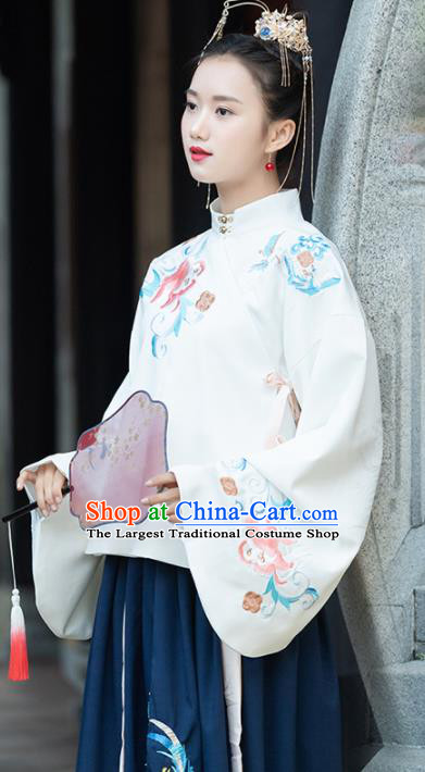 Chinese Ancient Nobility Lady Hanfu Dress Traditional Ming Dynasty Replica Costume for Women