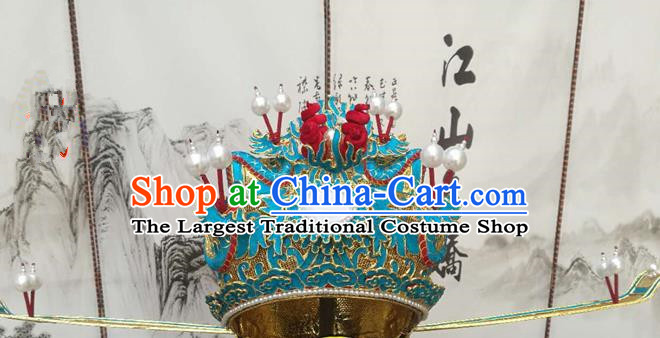 Chinese Beijing Opera Old Men Helmet Hair Accessories Ancient Prime Minister Hat for Men