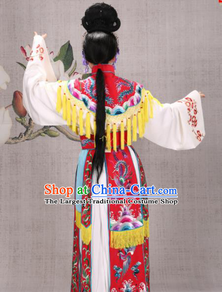 Professional Chinese Traditional Beijing Opera Actress Costume Ancient Princess Red Dress for Adults