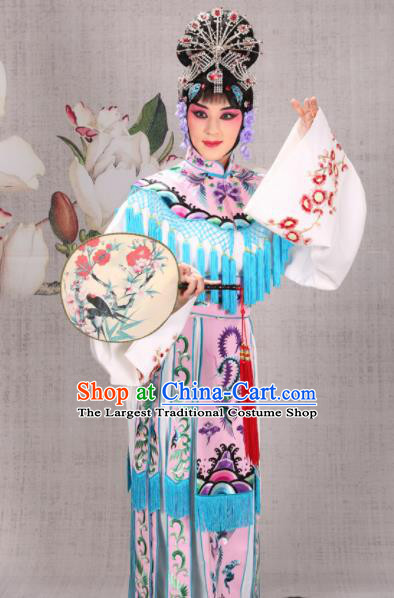 Professional Chinese Traditional Beijing Opera Actress Costume Ancient Princess Pink Dress for Adults