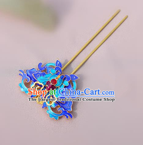 Chinese Traditional Handmade Blueing Hairpins Classical Hair Accessories for Women