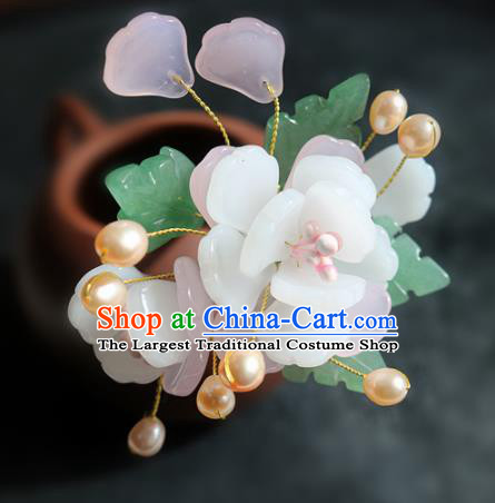 Chinese Ancient Handmade Flowers Hairpins Traditional Classical Hair Accessories for Women