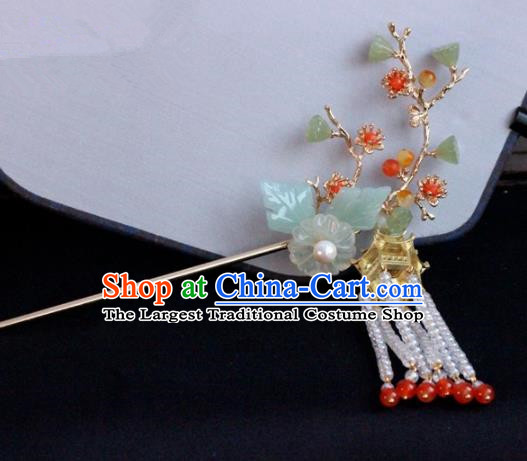 Chinese Ancient Palace Tassel Step Shake Hairpins Traditional Hair Accessories Headdress for Women