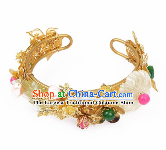 Top Grade Chinese Handmade Hanfu Bracelet Traditional Bride Jewelry Accessories for Women