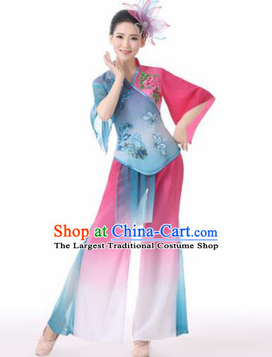 Traditional Chinese Folk Dance Clothing Yangko Dance Costume for Women