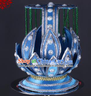 Chinese Traditional Peking Opera Taoist Nun Hair Crown Classical Beijing Opera Headwear for Women