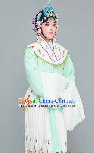 Chinese Traditional Peking Opera Peri Green Dress Classical Beijing Opera Actress Costume for Adults