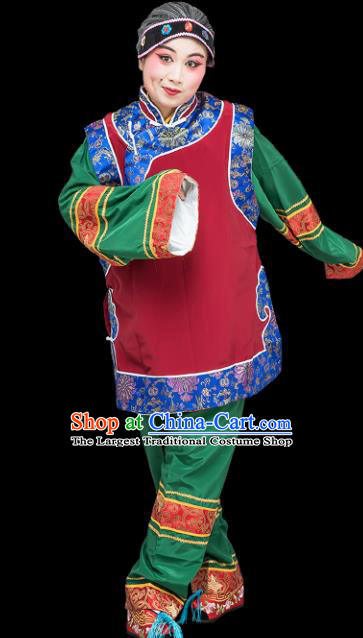 Chinese Traditional Peking Opera Old Women Clothing Classical Beijing Opera Matchmaker Costume for Adults