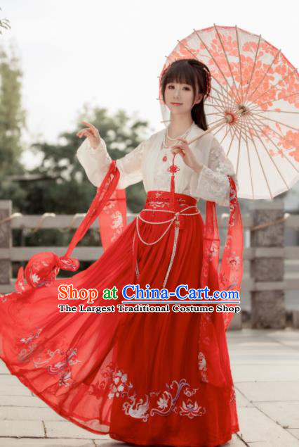 Chinese Ancient Drama Palace Lady Costume Traditional Tang Dynasty Princess Hanfu Dress for Women