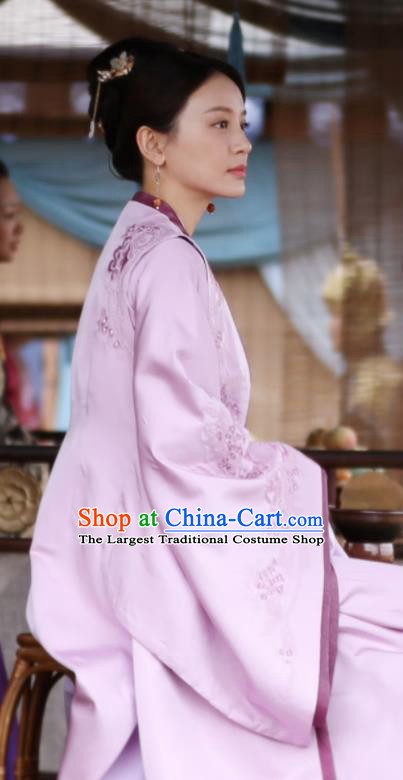 Chinese Ancient Song Dynasty Drama The Story Of MingLan Nobility Dowager Embroidered Historical Costume for Women