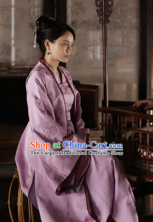 Chinese Ancient Song Dynasty Drama The Story Of MingLan Nobility Dowager Embroidered Historical Costume for Women