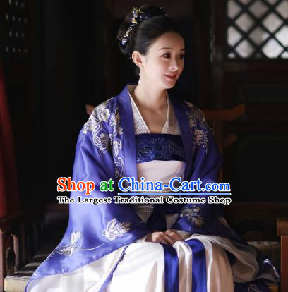 The Story Of MingLan Chinese Song Dynasty Nobility Mistress Historical Costume Ancient Contessa Embroidered Hanfu Dress for Women