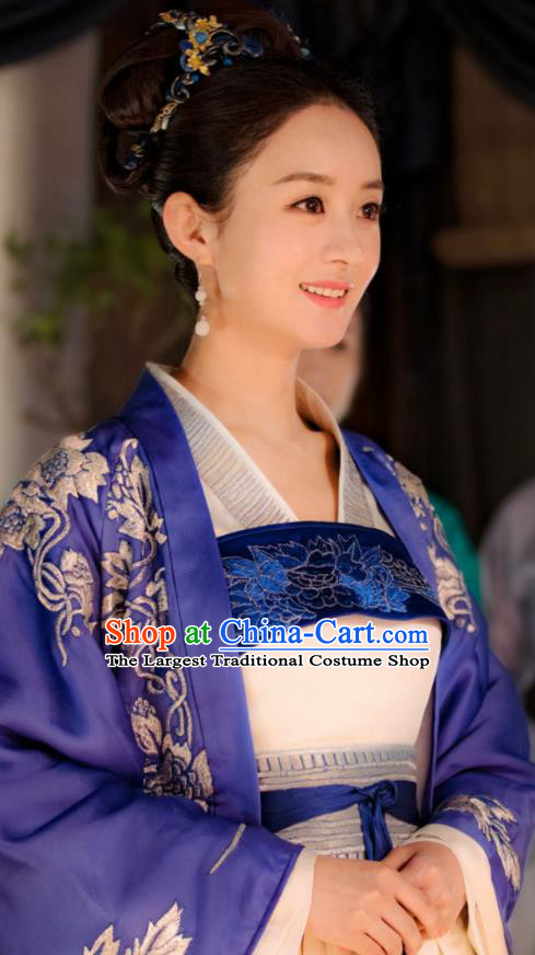 The Story Of MingLan Chinese Song Dynasty Nobility Mistress Historical Costume Ancient Contessa Embroidered Hanfu Dress for Women