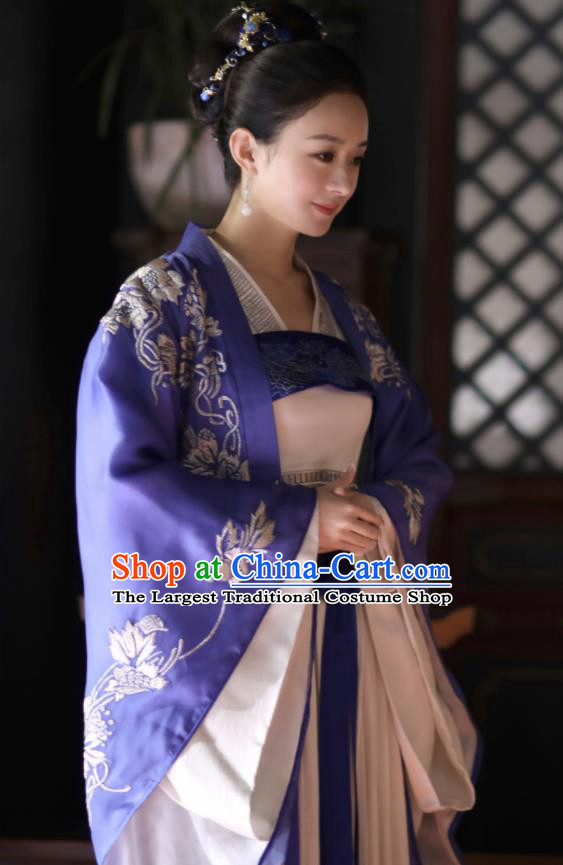 The Story Of MingLan Chinese Song Dynasty Nobility Mistress Historical Costume Ancient Contessa Embroidered Hanfu Dress for Women