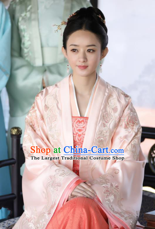 Drama The Story Of MingLan Chinese Ancient Song Dynasty Nobility Lady Embroidered Historical Costume for Women