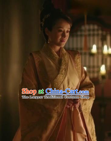 The Story Of MingLan Chinese Ancient Imperial Consort Embroidered Historical Costume for Women