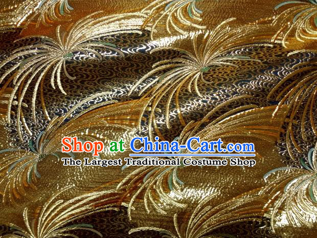 Asian Traditional Classical Spiraea Hypericifolia Pattern Damask Brocade Fabric Japanese Kimono Tapestry Satin Silk Material