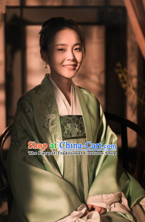 The Story Of MingLan Chinese Ancient Hanfu Dress Song Dynasty Nobility Lady Embroidered Costume for Rich Women