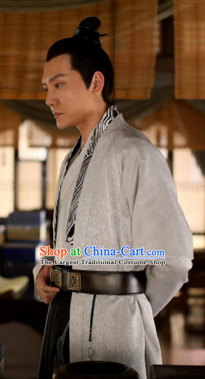 The Story Of MingLan Chinese Ancient Song Dynasty Nobility Childe Swordsman Gu Tingye Embroidered Costume for Men