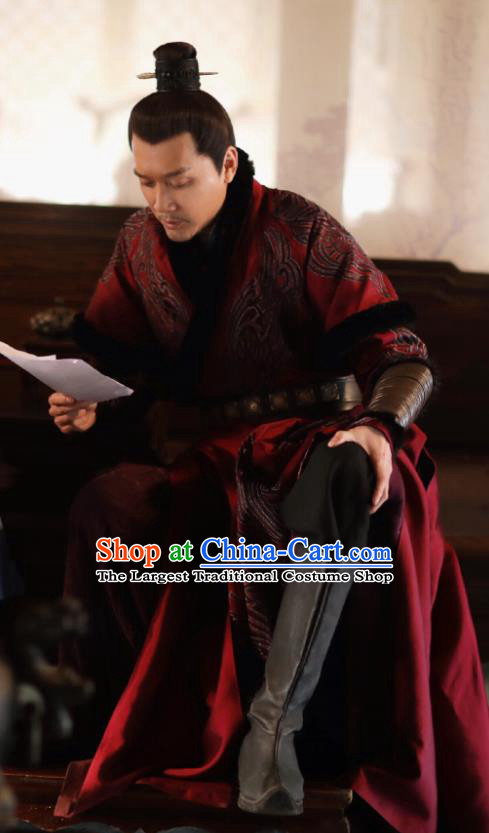 Drama The Story Of MingLan Chinese Song Dynasty Historical Costume Ancient Nobility Childe Embroidered Clothing for Men