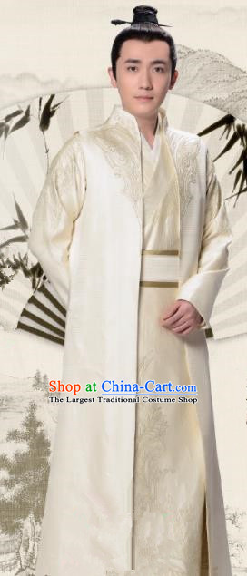 Chinese Ancient Song Dynasty Prince Clothing Drama The Story Of MingLan Nobility Childe Historical Costume for Men