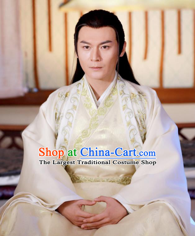 Drama Zhao Yao Traditional Chinese Ancient Nobility Childe Prince Embroidered Replica Costume for Men