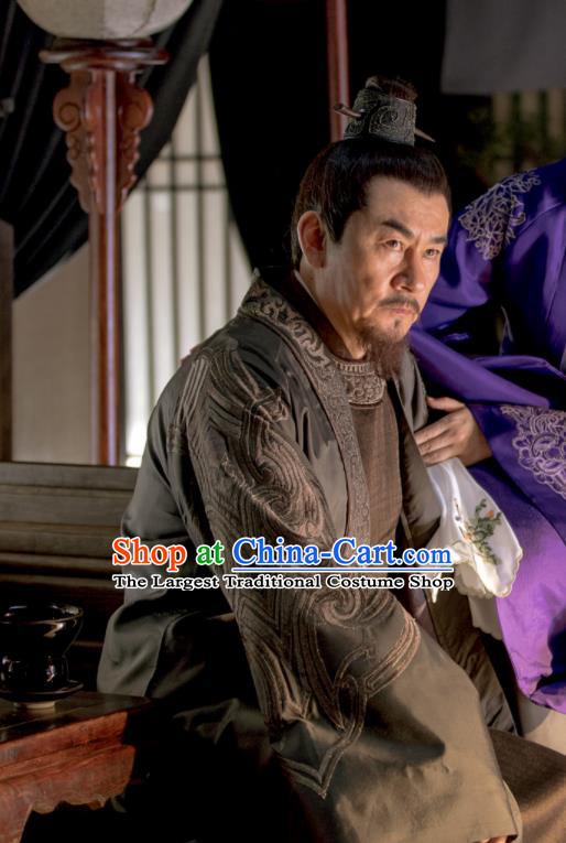 Chinese Song Dynasty Nobility Marquis Embroidered Clothing Drama The Story Of MingLan Ancient General Replica Costume for Men