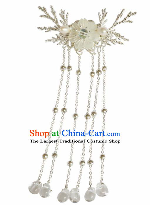 Chinese Traditional Hanfu Hair Accessories Hair Claw Ancient Princess Tassel Hairpins for Women