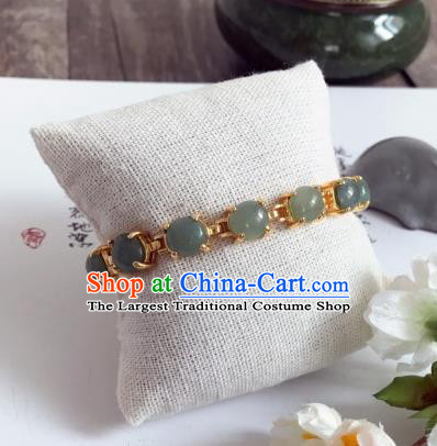 Chinese Traditional Hanfu Accessories Ancient Princess Hanfu Jade Bracelet for Women