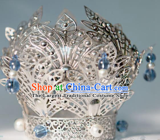 Chinese Ancient Princess Lotus Phoenix Coronet Hairpins Traditional Hanfu Hair Accessories for Women