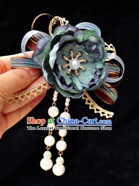 Chinese Ancient Princess Flower Hairpins Traditional Hanfu Palace Hair Accessories for Women