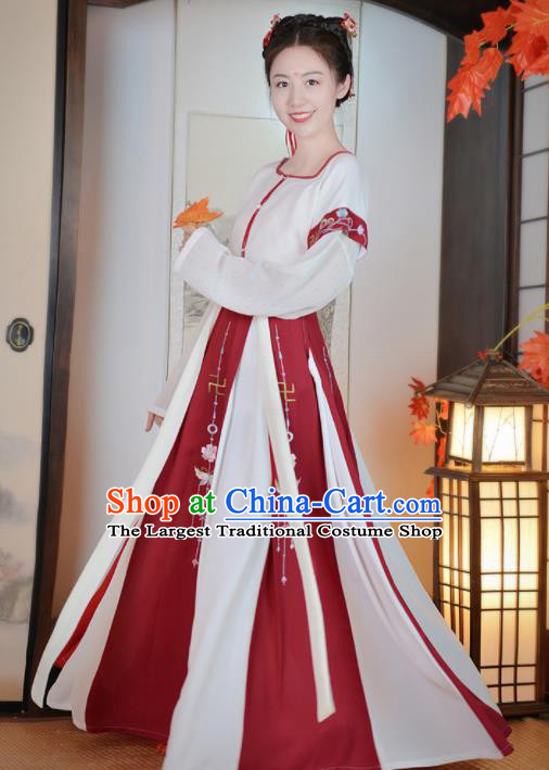 Chinese Ancient Palace Dance Traditional Hanfu Dress Tang Dynasty Aristocratic Lady Historical Costume for Women