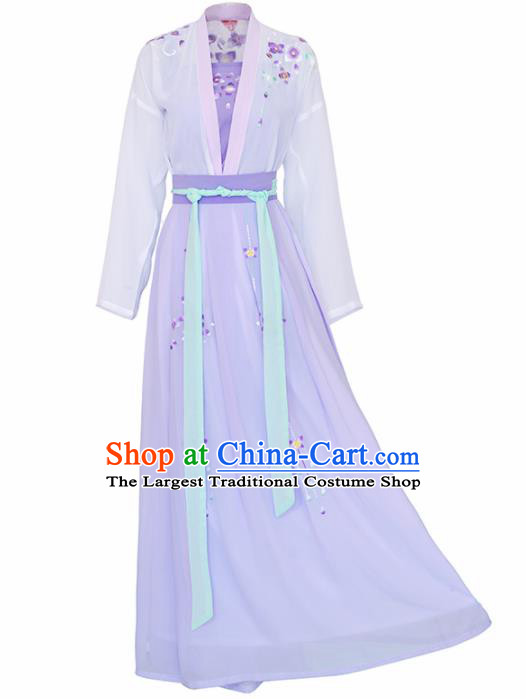 Chinese Ancient Imperial Concubine Embroidered Traditional Hanfu Dress Tang Dynasty Palace Historical Costume for Women