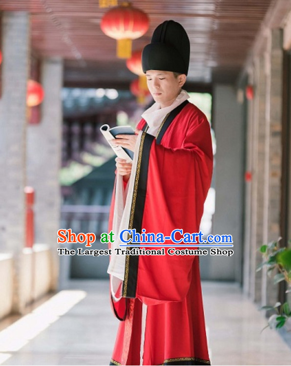 Tang Dynasty Wedding Dresses and Hat for Bridegroom