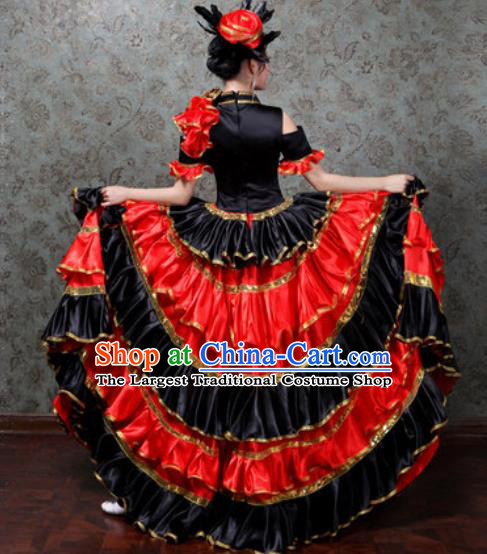 Chinese Traditional Spring Festival Gala Dance Costume Opening Dance Stage Performance Big Swing Dress for Women