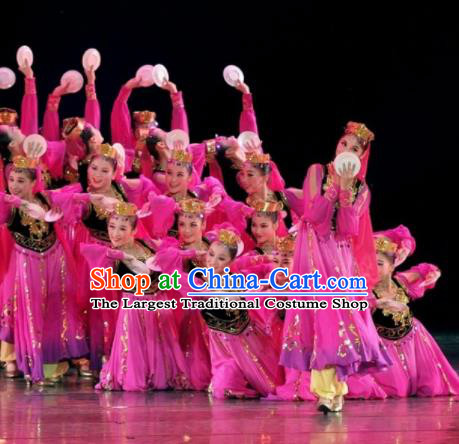 Chinese Traditional Ethnic Dance Costume Uigurian Dance Stage Performance Clothing for Women