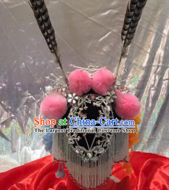 Chinese Traditional Beijing Opera Wigs and Hairpins Headwear Peking Opera Diva Hair Accessories for Women